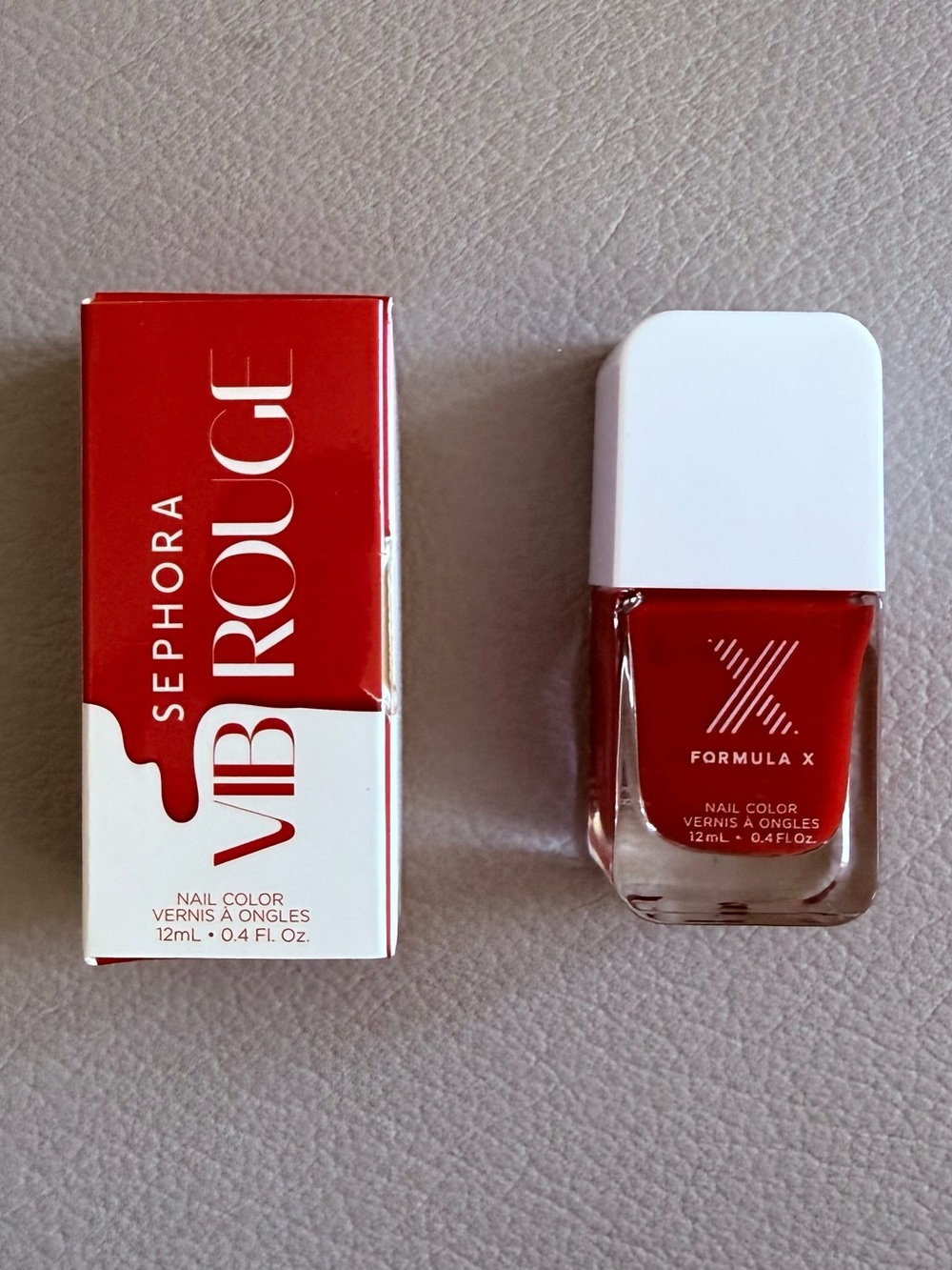 Sephora Rouge X Effect Polish | Shade: Red | Full Size | Free Gift